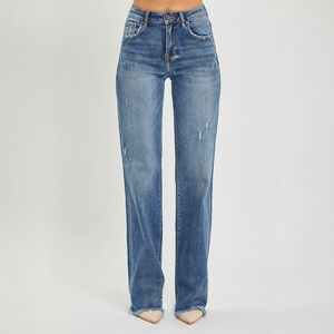 Risen Jeans Risen High Rise Frayed Hem Jeans 1/25×34